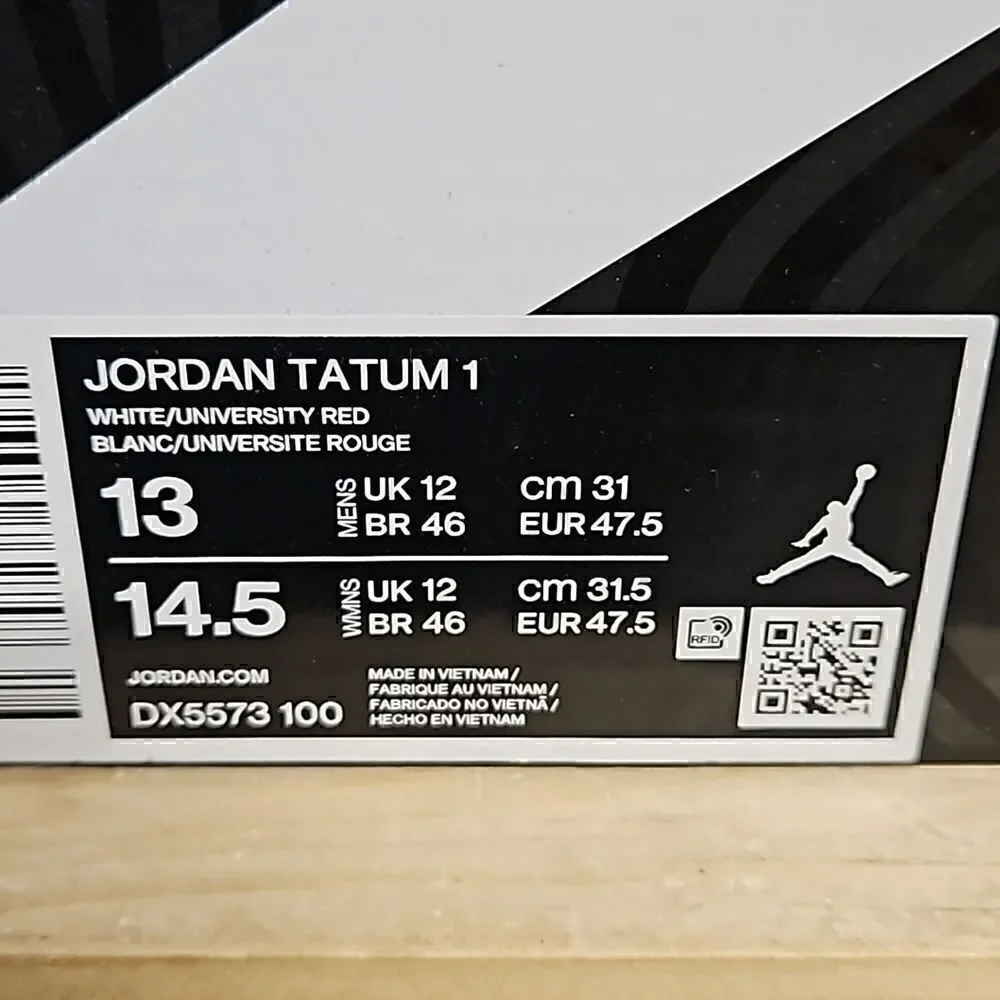 Jordan Tatum 1 White Red Blue Archer Ave St. Louis Basketball Shoes DX5573-100
